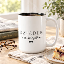 Minimalist Dziadek vet allt Polish Farfar