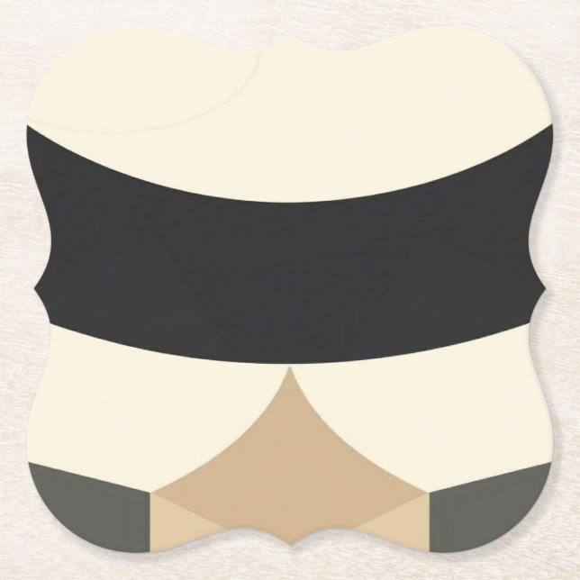 Minimalist Earth Geometry Journal –custom bracket  Underlägg Papper (Framsida)