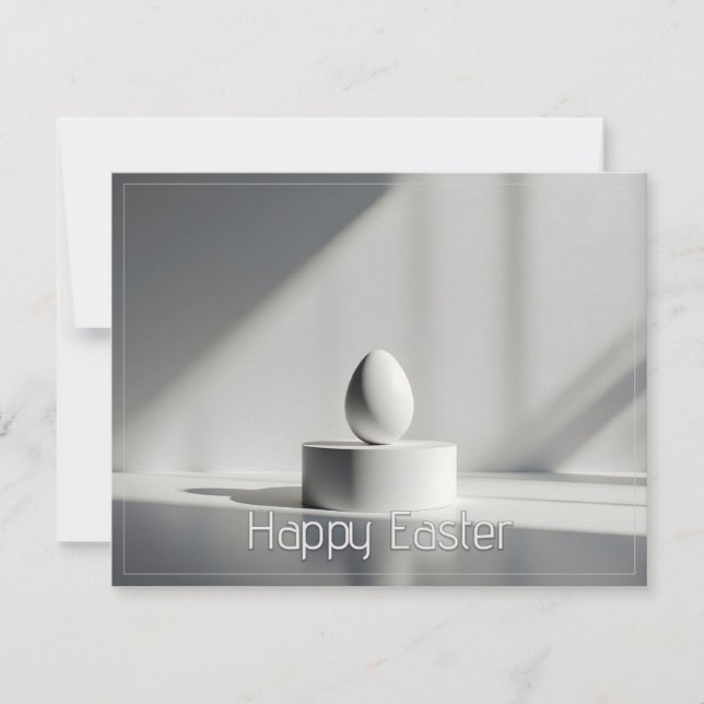Minimalist Easter Egg on Modern Pedestal (Framsida)