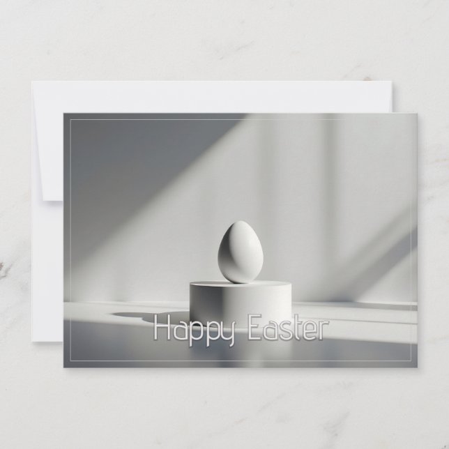 Minimalist Easter Egg on Modern Pedestal (Framsida)