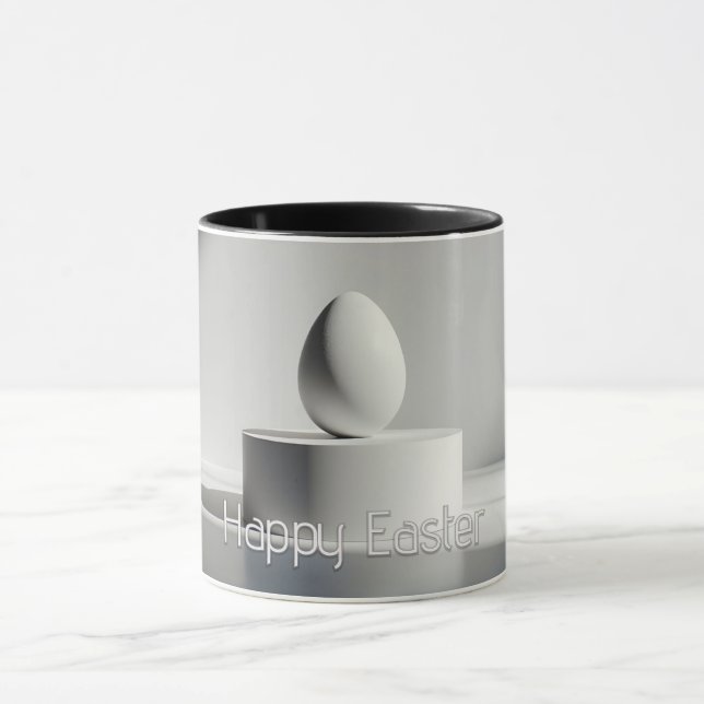 Minimalist Easter Egg on Modern Pedestal Mugg (Center)