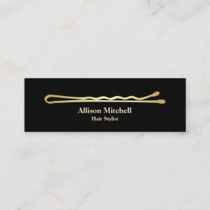 Minimalist elegant hårstylist mini visitkort