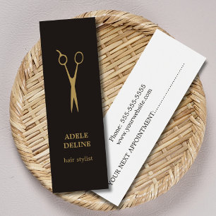 Minimalist elegant möte hårstylist litet visitkort