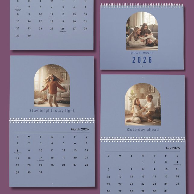 Minimalist Elegant Photo Quote Calendar 2026 Kalender (Skapare uppladdad)