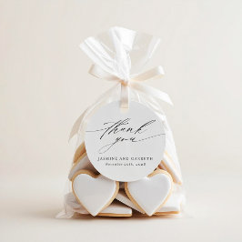 Minimalist Elegant Wedding Favour Tag Gåvor Etiketter