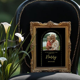 Minimalist Elegant Wedding Photo Tribute Memorial  Fototryck