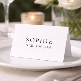 Minimalist Elegant Wedding Place Card Bordsnummer