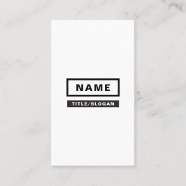 Minimalist enkel vertikal visitkort