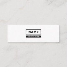 Minimalist enkla monokromma mini- visitkortar