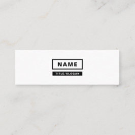 Minimalist enkla monokromma mini- visitkortar mini visitkort