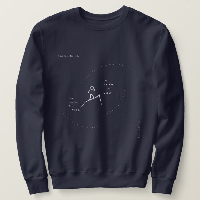 Minimalist Entrepreneur Sweatshirt Gear (Design framsida)