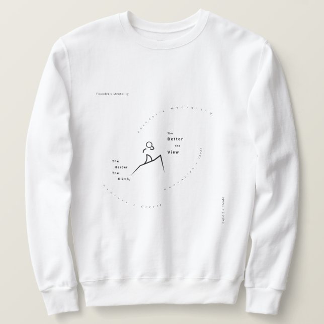 Minimalist Entrepreneur Sweatshirt Gear (Design framsida)