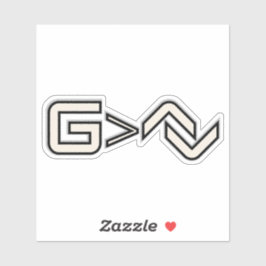 Minimalist Faith Symbol  Klistermärken