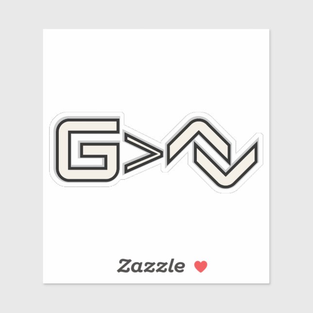 Minimalist Faith Symbol  Klistermärken (Ark)