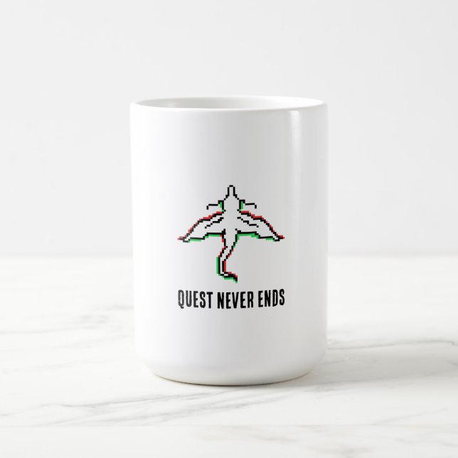 Minimalist Fantasy Dragon Art Kaffemugg (Center)