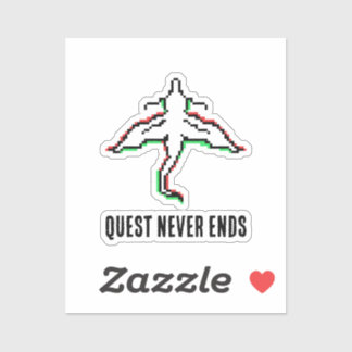 Minimalist Fantasy Dragon Art Klistermärken