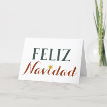 Minimalist Feliz navidad julstjärna helgdag
