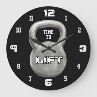 Minimalist Fitness Motivation Stor Klocka