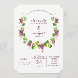 Minimalist för vingårdbröllop för vinodling | inbjudningar