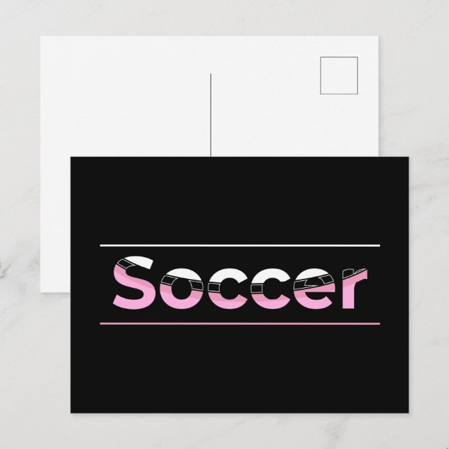 Minimalist fotbollsspelare - Båge Vykort (Fram/baksida)
