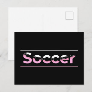 Minimalist fotbollsspelare - Båge Vykort