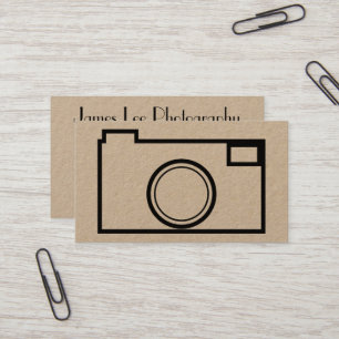 Minimalist fotografivisitkort visitkort