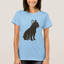 Minimalist French Bulldog Silhouette Dog Lover Des T Shirt