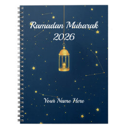 Minimalist Galaxy Lantern Anteckningsbok