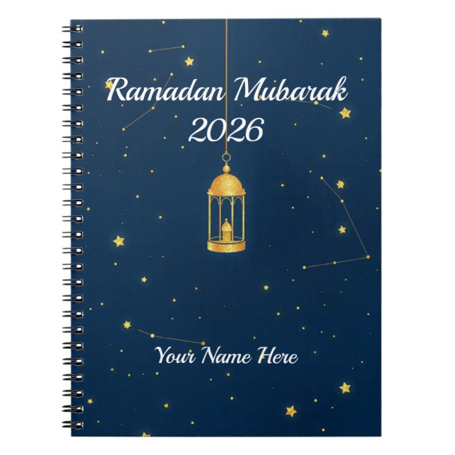 Minimalist Galaxy Lantern Anteckningsbok (Framsidan)