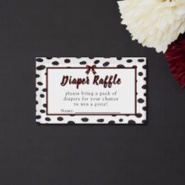 Minimalist Gender Neutral Chic Dalmation  Tilläggskort