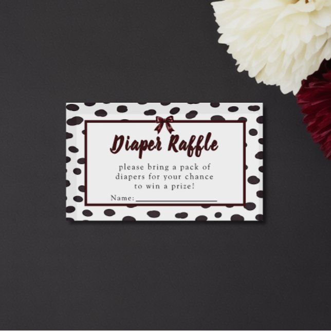 Minimalist Gender Neutral Chic Dalmation  Tilläggskort (Skapare uppladdad)