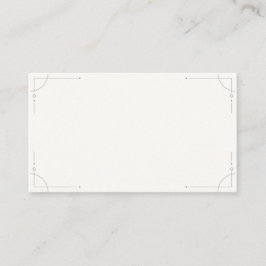 Minimalist Geometric Blank Wedding Enclosure Card Tilläggskort