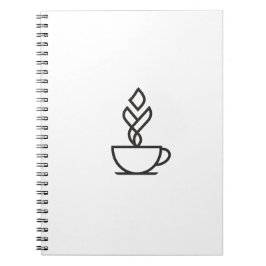 Minimalist Geometric Coffee Notebook Anteckningsbok