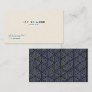 Minimalist Geometric Japanese Business Card Visitkort