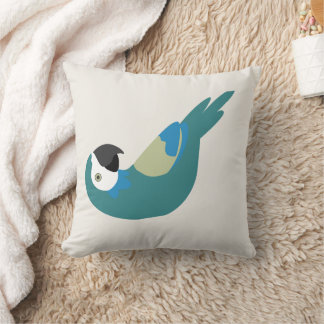 Minimalist Geometric Macaw Parrot Pillow – Abstrac Kudde