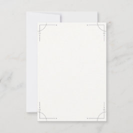 Minimalist Geometric RSVP Card OSA Kort