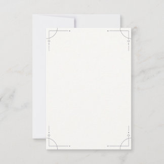 Minimalist Geometric RSVP Card OSA Kort