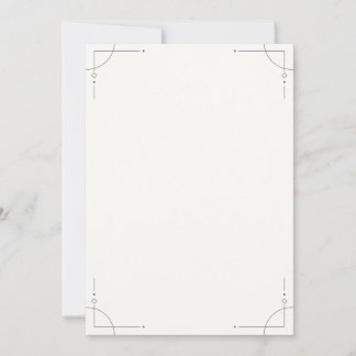 Minimalist Geometric Wedding Invitation Inbjudningar