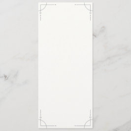 Minimalist Geometric Wedding Program