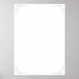 Minimalist Geometric Wedding Seating Chart Poster
