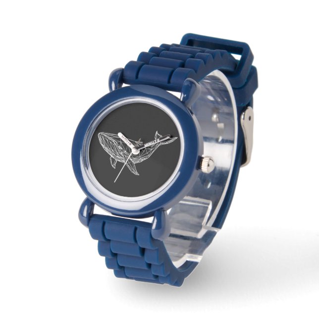 Minimalist Geometric Whale eWatch Watch Armbandsur (Vinkel)