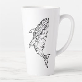 Minimalist Geometric Whale Mug