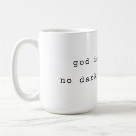 Minimalist God is Light Coffee Mug Kaffemugg