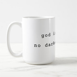 Minimalist God is Light Coffee Mug Kaffemugg
