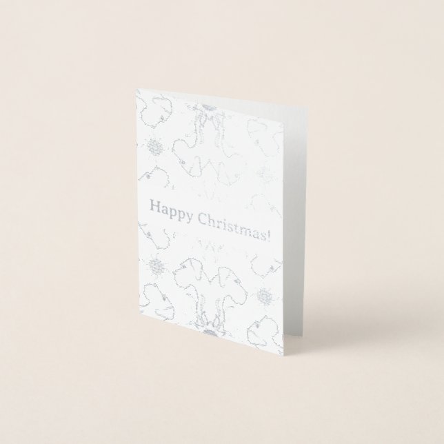 Minimalist golden foil Christmas Folierat Kort (Framsida)