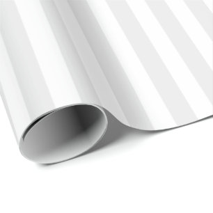 Minimalist grå färg- och vitrandar presentpapper