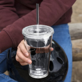 Minimalist Grad Cap Black & White Graduation Take Away Mugg