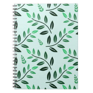Minimalist Green Foliage Journal Botanical Nature Anteckningsbok