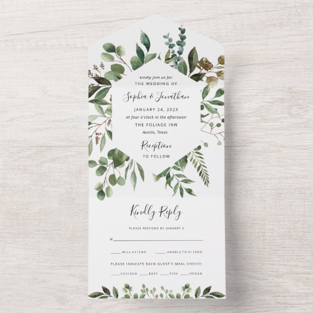 Minimalist Greenery | Enkel Rustic Bröllop (Inside)