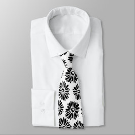 Minimalist Groovy Black and White Daisy Flowers Slips